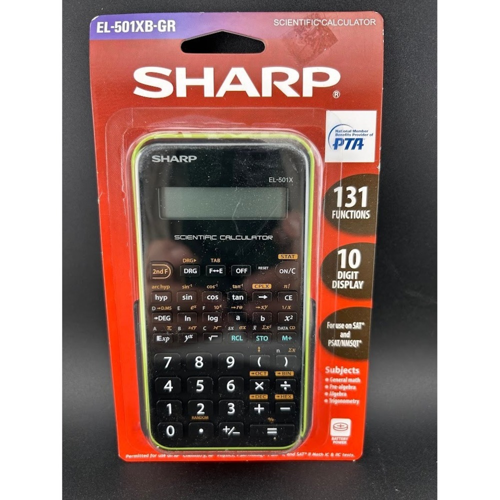 Sharp EL-501XB GR Scientific Calculator 10 Digit Display 131‎ Functions